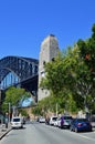 A view of the Sydney Harbor Bridge from Hickson Road