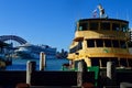 A view of Sydney Harbor from busy Circular Quay Royalty Free Stock Photo