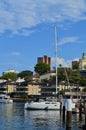 A view of Sydney Harbor on a sunny afternoon at Kirribilli