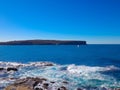 view of Sydney Harbour NSW Australia. Nice blue skies, clear turquoise waters. Royalty Free Stock Photo