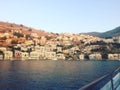 View of Symi Bay, Greece Royalty Free Stock Photo