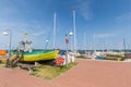 View of the Szczecin lagoon in the Nowe Warpno village / Poland Royalty Free Stock Photo