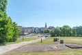 View on Szczecinek city in city center Royalty Free Stock Photo
