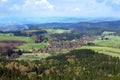 View from Szczeliniec Wielki in Gory Stolowe mountains, Poland