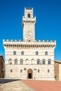 View a t the building of Town hall in Montepulciano, Italy Royalty Free Stock Photo