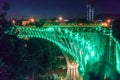 View of Tabiat Bridge at night in Tehran. Iran