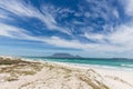 View of Table Mountain from Blouberg in Cape Town Royalty Free Stock Photo