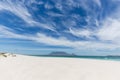 View of Table Mountain from Blouberg in Cape Town Royalty Free Stock Photo