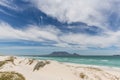 View of Table Mountain from Blouberg in Cape Town Royalty Free Stock Photo