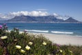 View of table mountain and Cape Town, South Africa Royalty Free Stock Photo