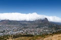 The View of Table Mountain at Signal Hill Royalty Free Stock Photo