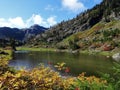 Stunning fall colors around Bagley Lake in the North Cascades Royalty Free Stock Photo