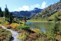 Stunning fall colors around Bagley Lake in the North Cascades Royalty Free Stock Photo