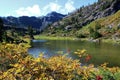 Stunning fall colors around Bagley Lake in the North Cascades Royalty Free Stock Photo