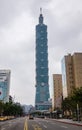 View of the Taipei 101 Building in Taipei, Taiwan Royalty Free Stock Photo