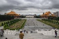 View of Taiwan National concert hall buildings and Chiang Kai Shek memorial hall square, Liberty Square located in Zhongzheng