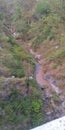 View2 of a deep ravine in the village of Himachal.