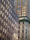 View of tall brick buildings on Manhattan