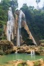 Dat Taw Gyaint Waterfall in Myanmar Royalty Free Stock Photo