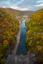 view from tarnita dam on the warm somes river