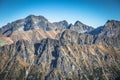 View of Tatra Mountains from hiking trail. Poland. Europe. Royalty Free Stock Photo