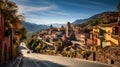 View of the Taxco city road, Mexico