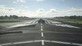 View of a taxiway intersection with precise angles and curves designed to efficiently guide aircraft to and from runways