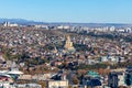 View of Tbilisi with Sameba, Trinity Church and other landmarks