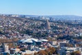 View of Tbilisi with Sameba, Trinity Church and other landmarks