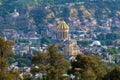 View of Tbilisi with Sameba, Trinity Church and other landmarks