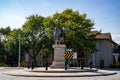 View of Tecumseh and Brock statue in Windsor. Royalty Free Stock Photo