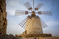 View on Tefia historical windmill on Fuerteventura, Canary Islands