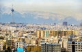 View of Tehran from the Azadi Tower Royalty Free Stock Photo