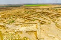 Tel Beer Sheva archaeological site Royalty Free Stock Photo