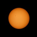 A view of the sun through a telescope Royalty Free Stock Photo