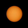 A view of the sun through a telescope Royalty Free Stock Photo