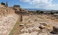View of Telesterion, ancient Eleusis, Attica, Greece Royalty Free Stock Photo