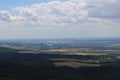 View from Tematin castle to Piestany, Slovakia Royalty Free Stock Photo