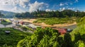 View of Tembeling river in Kuala Tahan village, Taman Negara national park, Malays