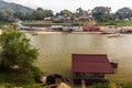 View of Tembeling river in Kuala Tahan village, Taman Negara national park, Malays