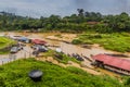 View of Tembeling river in Kuala Tahan village, Taman Negara national park, Malays