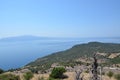 In view of the temple of Athena in Assos, Canakkale, Turkey