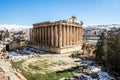 Temple of Bacchus, Heliopolis Roman ruins, Baalbek, Lebanon Royalty Free Stock Photo