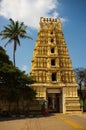 View of the Temple on Chamundi hill in Mysore India