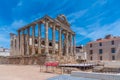 View of Temple of Diana in Merida, Spain. Royalty Free Stock Photo