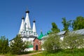 View of the Temple of the Dormition of the Theotokos in Alekseevsky convent. Uglich, Yaroslavl region Royalty Free Stock Photo