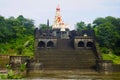 View of a temple, Mahuli Sangam, Satara, Maharashtra Royalty Free Stock Photo