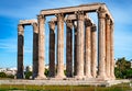 The Temple of Olympian Zeus in Athens Royalty Free Stock Photo