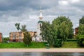 View of the Temple of Zosima and Savvaty in Tveritsy Royalty Free Stock Photo