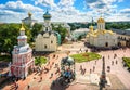 View of the temples of the Lavra in Sergiev Posad